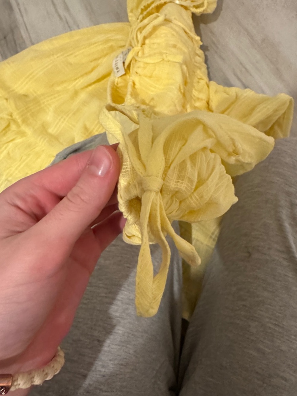 Yellow Woman’s Ruffle Dress - Picture 4 of 5